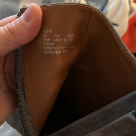 Coach Farrah Gray Suede Boot size 7.5 B NEW - Picture 13 of 13